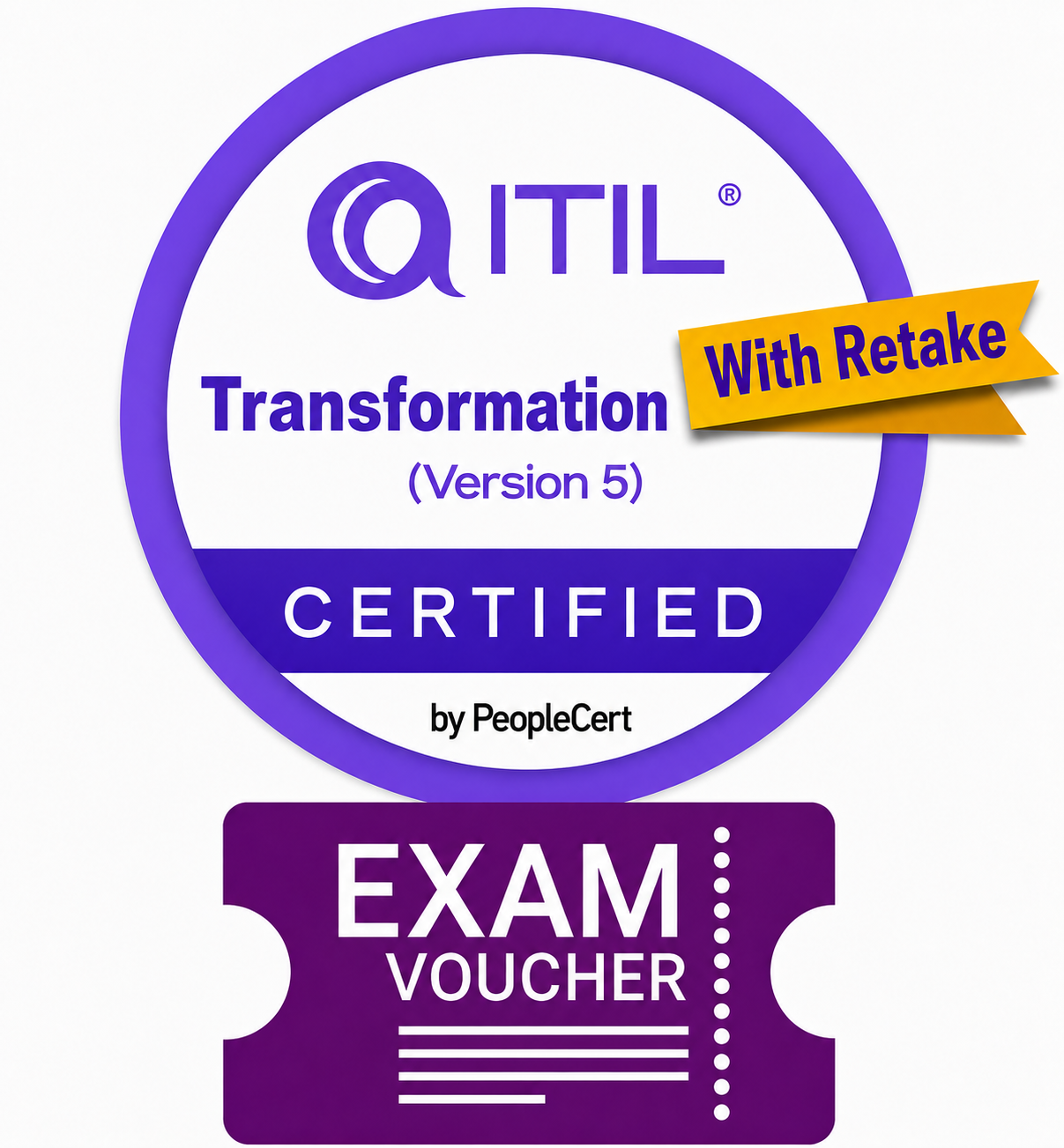 ITIL Transformation (Version 5) Exam Voucher with TAKE2 re-sit option