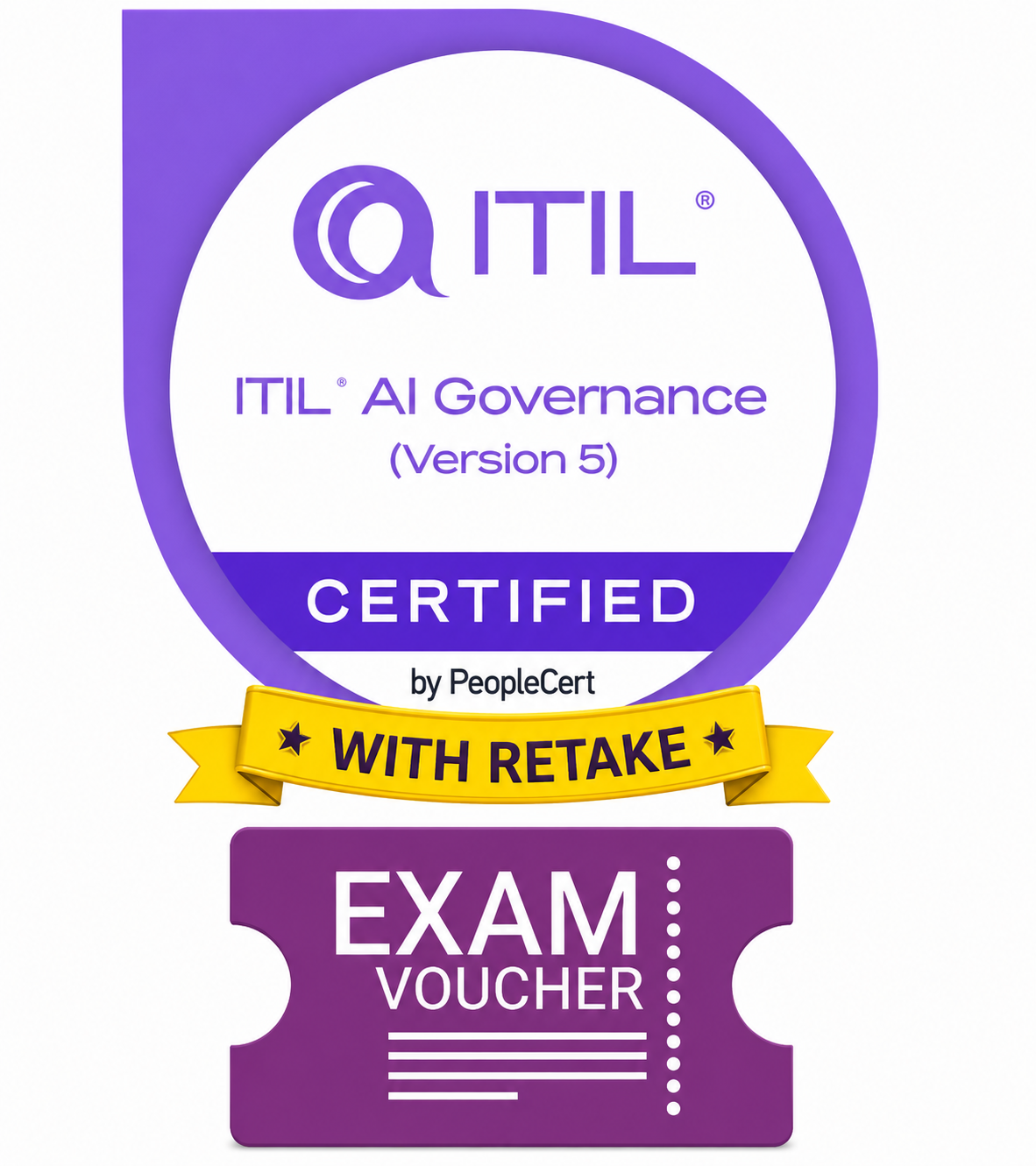 ITIL AI Governance Exam Voucher with TAKE2 re-sit option