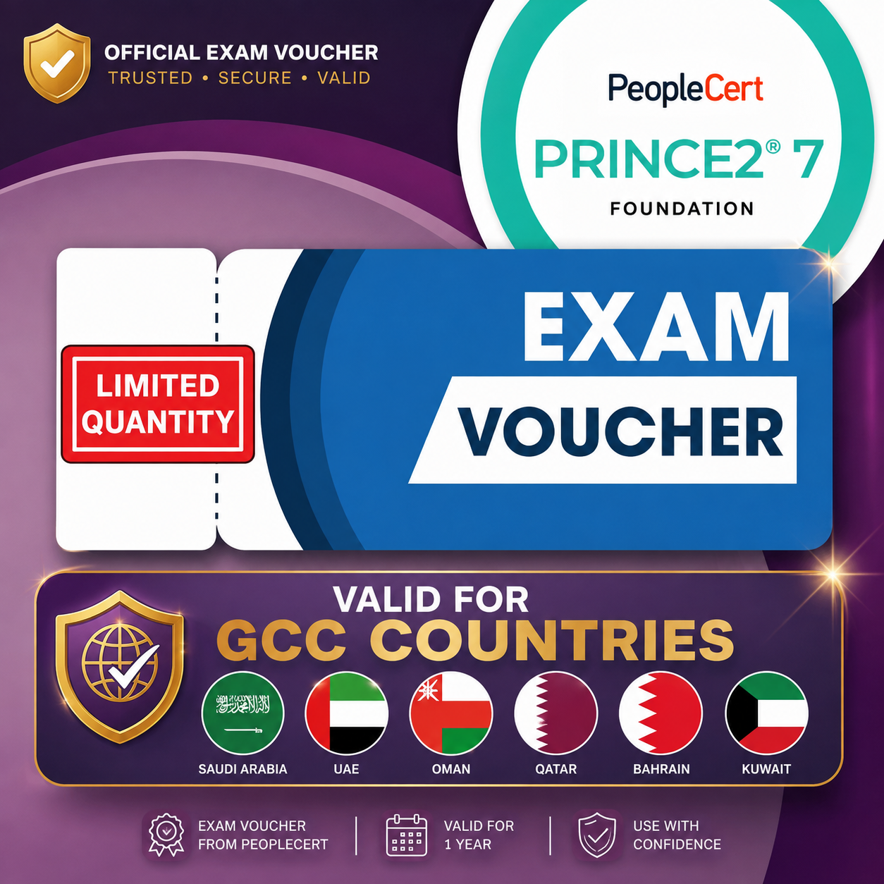 PRINCE2 Foundation (7th Edition) Exam Voucher (GCC Countries Only)