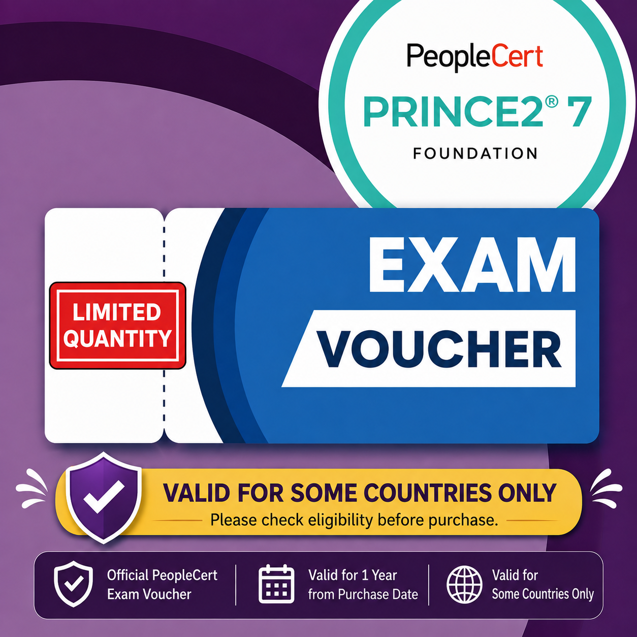 PRINCE2 Foundation (7th Edition) Exam Voucher - Region 3 Countries